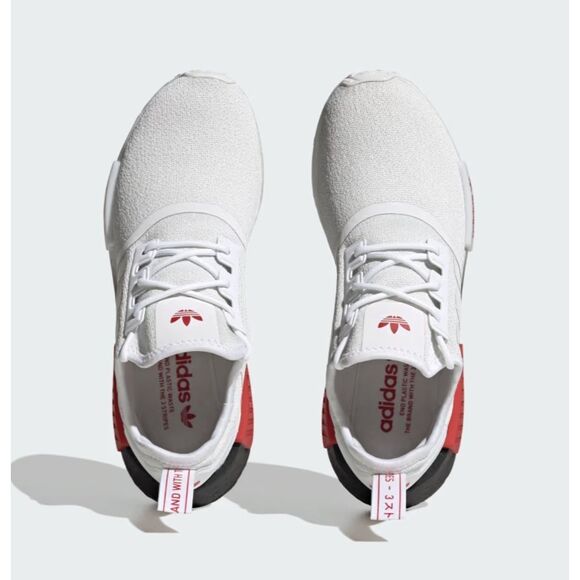 adidas NMD R1 IF4892 White Red Black Men\'s  Size 8.5 Women\'s 9.5 main image 4